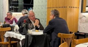 Από τον Λευκό Πύργο στη «Διάβαση»: Το δείπνο Μητσοτάκη – Τασούλα (εικόνες)